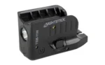 NIGHTSTICK WML FOR G43X black side view with round light lens, switch, and mounting rail
