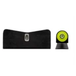 XS Sight DXT2 Big Dot Sight, black rear and front sights with yellow dot, front view