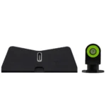 XS Sight DXT2 Standard Dot Sight, black rear sight and front sight with green ring