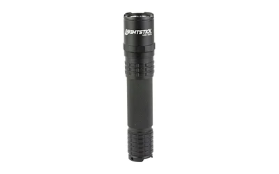 primary-3514 NIGHTSTICK USB RECHARGEABLE 1100LUM, black cylindrical flashlight, side view