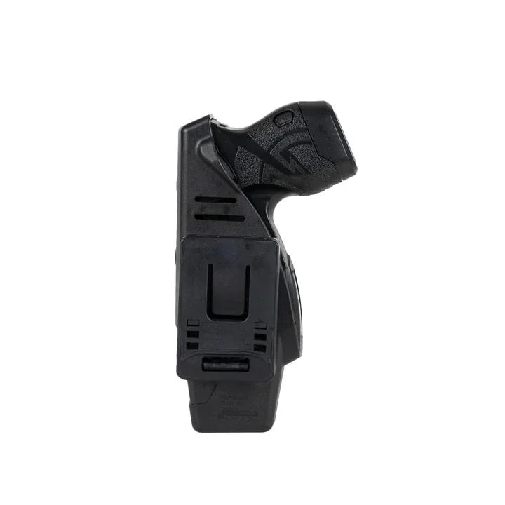 primary-35169 TASER X1/X26P BLACKHAWK! Holster - RH, black right-hand holster shown from the side