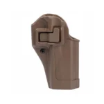 Blackhawk! SERPA CQC OWB Holster, coyote tan right-hand holster in front view