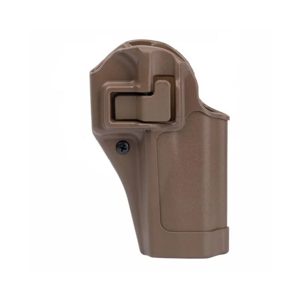 Blackhawk! SERPA CQC OWB Holster, coyote tan right-hand holster in front view