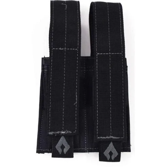Advance Warrior Solutions LLC Advance Warrior Solutions Pistol Double Mag Pouch Black