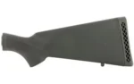 Mossberg synthetic stock 500, dark gray right-side view with checkered recoil pad