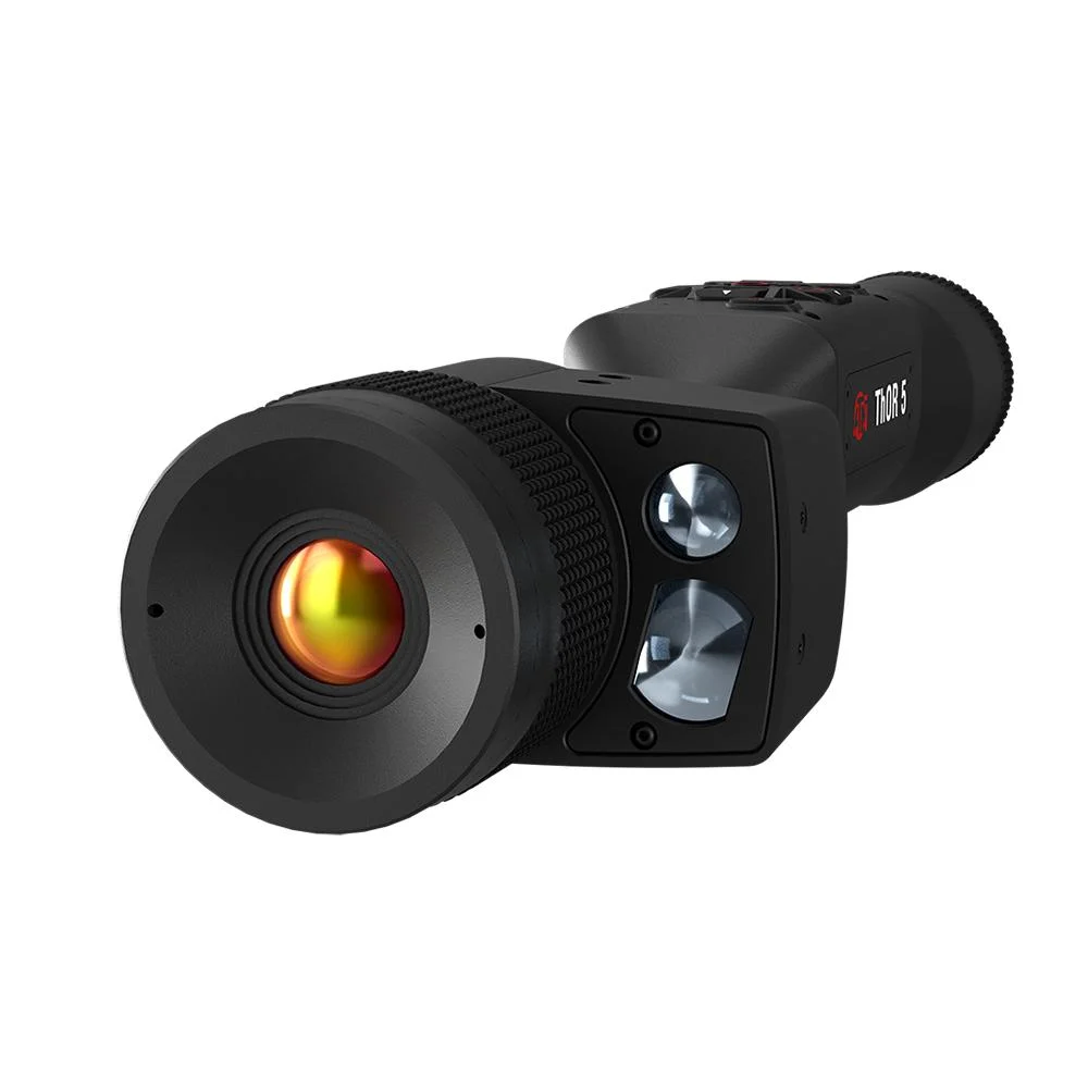 primary-35344 American Technologies Network ATN Thor 5 LRF Thermal Rifle Scope 3-12x 320x240 12 Micron Black
