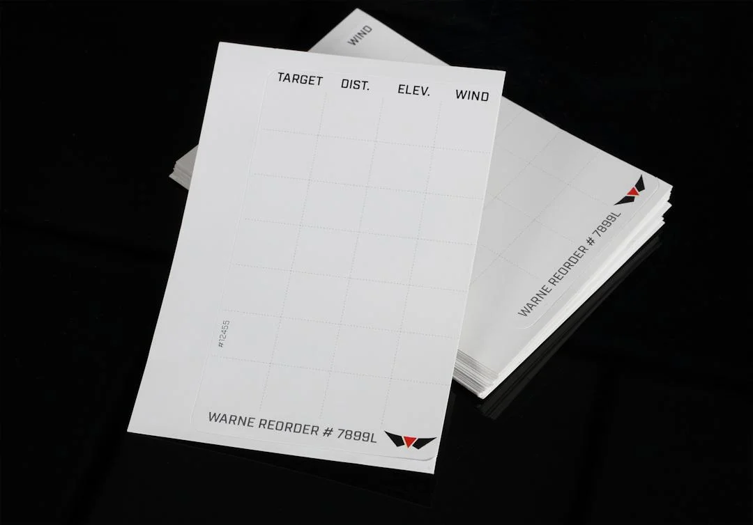 primary-35362 Warne Manufacturing Company Warne Data Card Label Refills for Warne Skyline Precision Mount - 50/pk