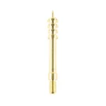 OTIS .30CAL PIERCE POINT JAG, gold-coloured jag shown upright with pointed tip and threaded base