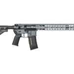 RADIAN MODEL 1 14.5 6MM ARC GRY gray rifle, right-side view with stock, magazine and long rail