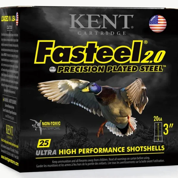 Kent Cartridge America Kent Fasteel 2.0 Shotshells 20 ga 3" 7/8oz 1550 fps #3 25/ct