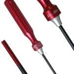 Montana X-Treme 22-264 Cal Cleaning Rod, partial black rods with red handles and fittings