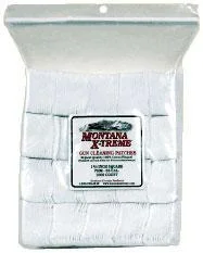 primary-35465 Montana X-Treme 2-1/4 Inch Square Patch, white stacked cleaning patches in clear packaging