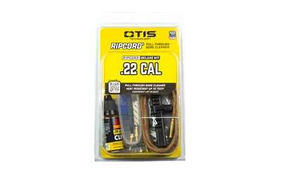 OTIS .22CAL RIPCORD DELUXE KIT in yellow blister packaging with cord, tools and bottle