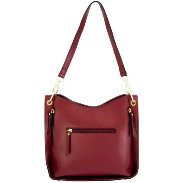 Rugged Rare Cameleon Emma Concealed Carry Purse Burgundy