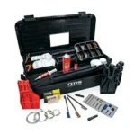 OTIS SPORTSMAN RANGE BOX open black case with cleaning supplies, tools and accessories