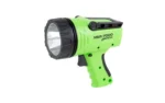 NIGHTSTICK SPOTLIGHT USBC LI ION GRN, green handheld spotlight in right-side view