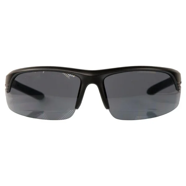 AOB Smith & Wesson Corporal Shooting Glasses Half Frame Black with Smoke Lens