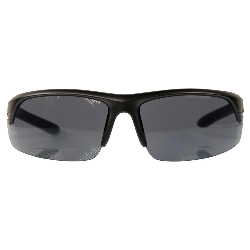 primary-35673 AOB Smith & Wesson Corporal Shooting Glasses Half Frame Black with Smoke Lens