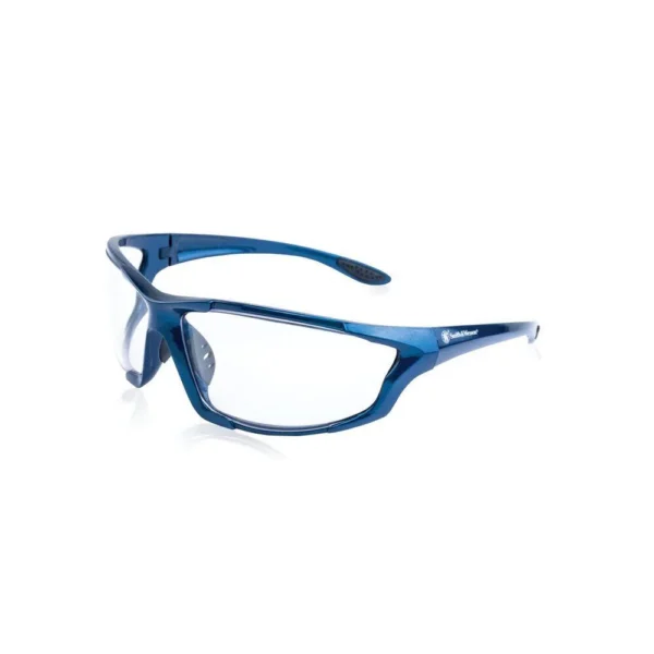 AOB Smith & Wesson Major Full Frame Shooting Glasses Blue with Clear Lens