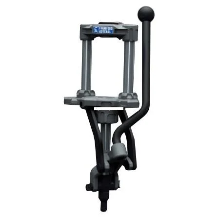 primary-35757 Frankford Arsenal F1 Single Stage Reloading Press, black and silver front view with upright handle