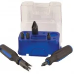 AOB Frankford Arsenal Case Prep Essentials Kit with blue case, tools and attachments