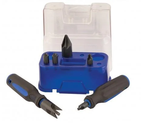 AOB Frankford Arsenal Case Prep Essentials Kit with blue case, tools and attachments