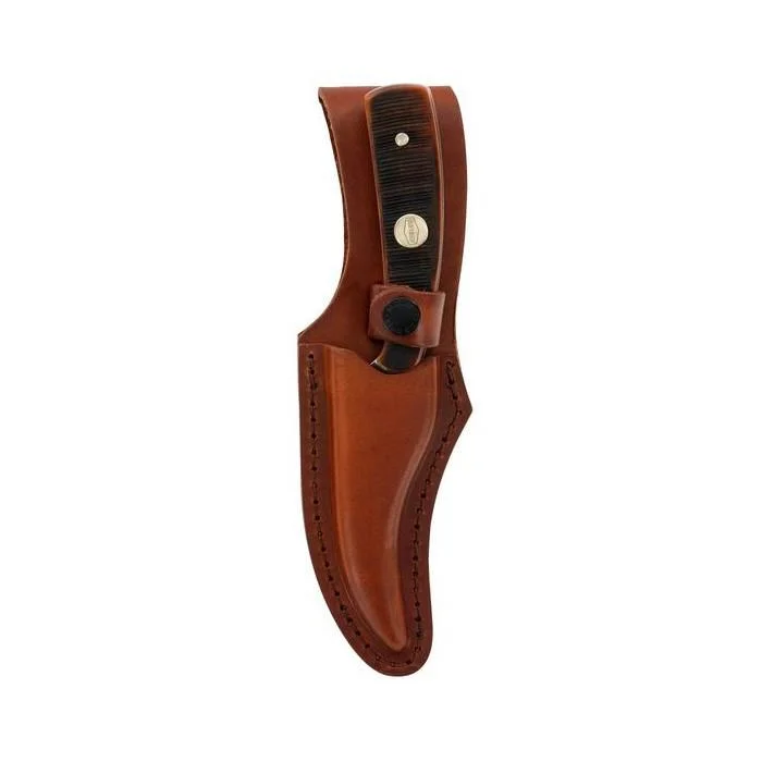 primary-35805 Battenfeld Old Timer Generational USA Sharpfinger Knife 152OT, brown leather sheath