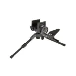 AOB Caldwell Precision Turret Shooting Rest, black angled front view with three legs