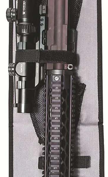 AOB Lockdown Vault Accessories Handgun / AR Upper Hanger, front view with two black hooks