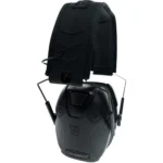 AOB Caldwell E-Max Pro BT Ear Muffs Black, folded black ear muffs in front view