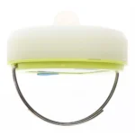 AOB Ultimate Survival Spright Solar USB LED Lantern, pale green front view with wire handle