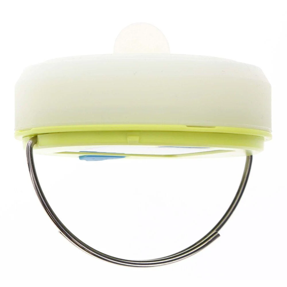 primary-35870 AOB Ultimate Survival Spright Solar USB LED Lantern, pale green front view with wire handle