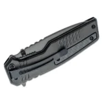 Battenfeld Knives Smith & Wesson Spec Ops Carbon Folding Knife, closed with black textured handle
