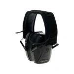 AOB Caldwell E-Max Pro BT black earmuffs with padded headband, angled front view