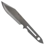 Smith & Wesson Bullseye Throwing Bowie Knife in silver, side view with cutout handle