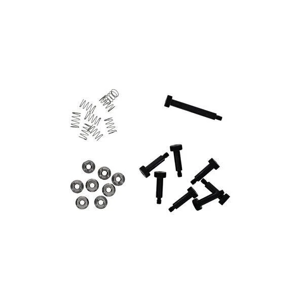 AOB Frankford Arsenal X-10 Spare Locator Buttons, black buttons with silver springs and washers
