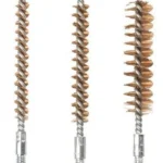 AOB Tipton Bore Bronze Brush Set, three bronze bore brushes upright in graduated sizes
