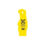 AOB Caldwell AR500 Prairie Dog Steel Hanging Target, yellow front view with hanging slot