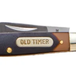 Battenfeld Knives Old Timer 34OT Middleman, close-up side view with dark handle and silver blade