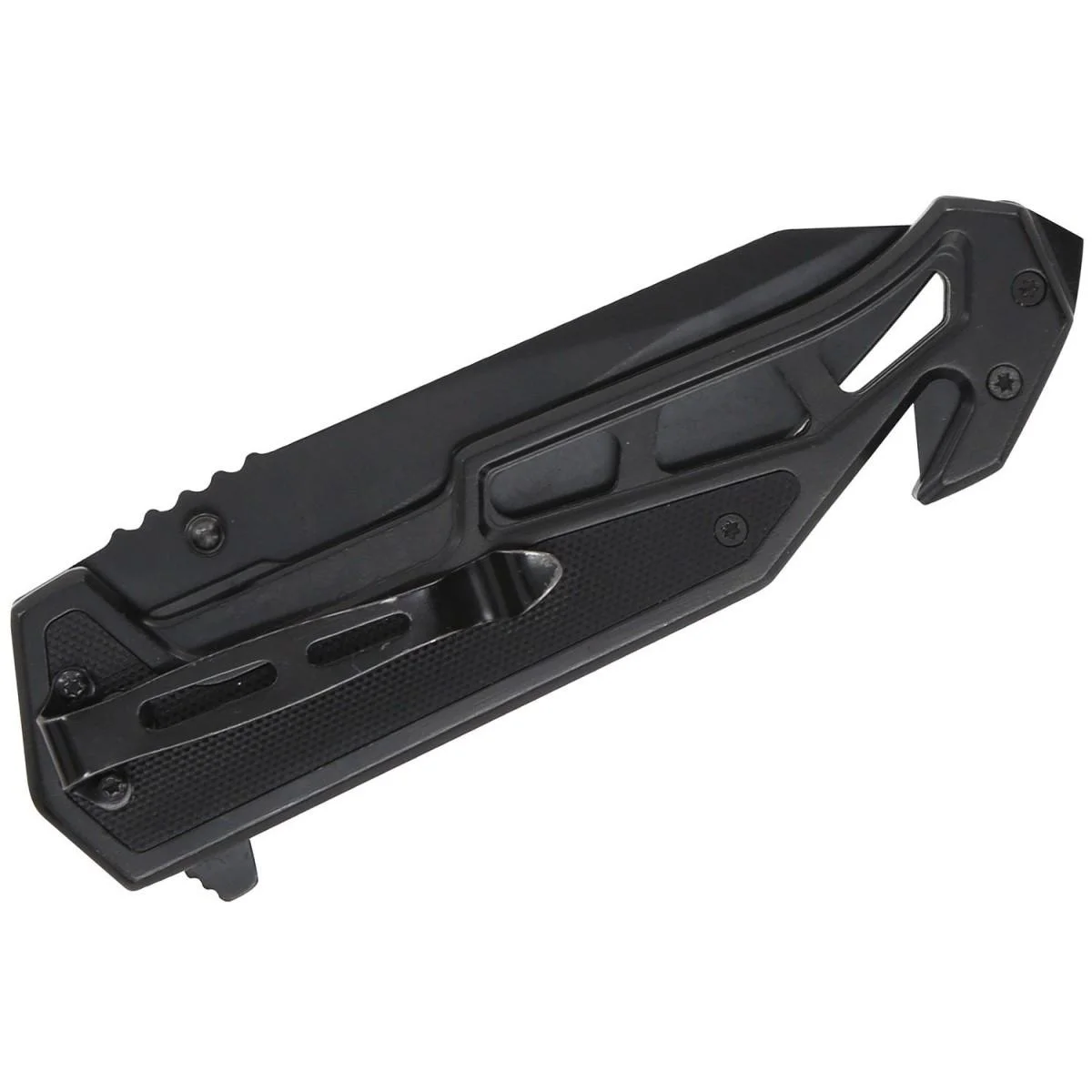primary-36077 Battenfeld Knives Smith & Wesson M&P Border Guard Knife, black folded side view