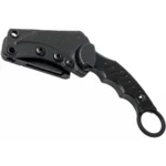 Battenfeld Knives Smith & Wesson Extreme Ops, black karambit handle and sheath, side view