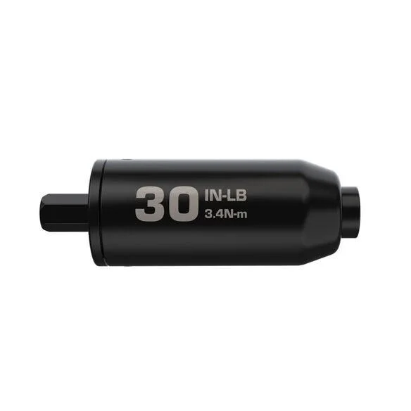 AOB Wheeler FAT Stix Individual Limiter, black side view marked 30 IN-LB with hex ends