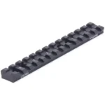 Leapers UTG PRO Shotgun Picatinny Rail Mount for Mossberg Model 500, angled top view in black
