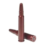 Pachmayr/Tacstar A-ZOOM Metal Snap Caps, three red metallic dummy cartridges