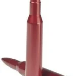 Pachmayr/Tacstar A-Zoom .270 Winchester snap caps, two red metal cartridges, one upright