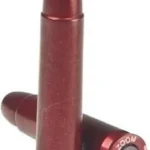 Pachmayr/Tacstar A-Zoom Metal Snap Caps, red, three cartridges shown from side and base
