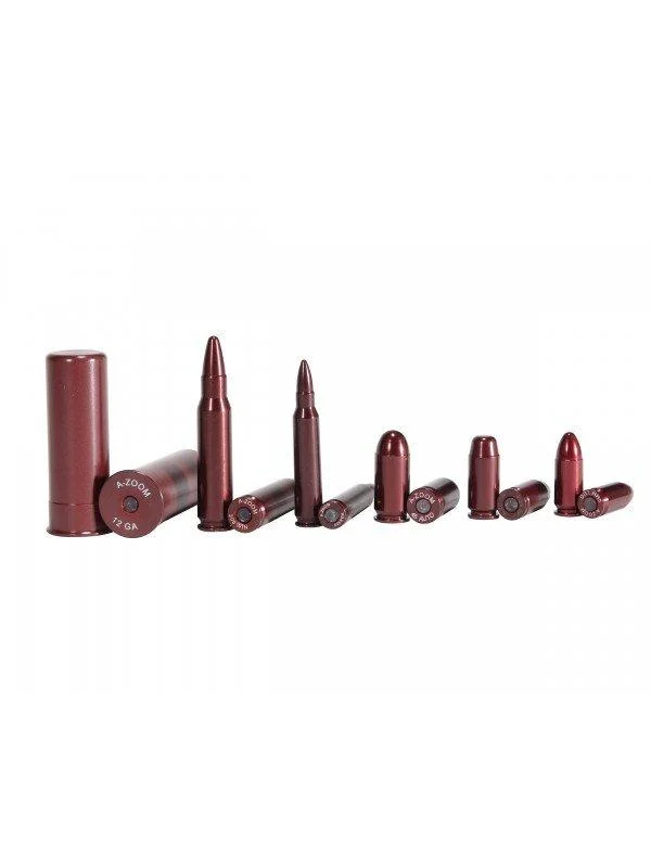 primary-36222 Pachmayr/Tacstar A-Zoom Metal Snap Caps Variety Pack, red snap caps arranged by size