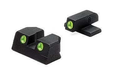 Meprolight Fixed Night Sight Sig Sauer TD, black front and rear sights with green dots
