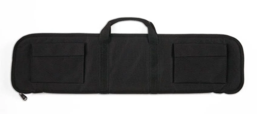 primary-36266 Bulldog Tactical Shotgun Case, black closed case with carry handle and exterior pockets