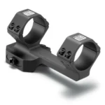 EOTech PRS cantilever mount, black finish with two scope rings, angled top view